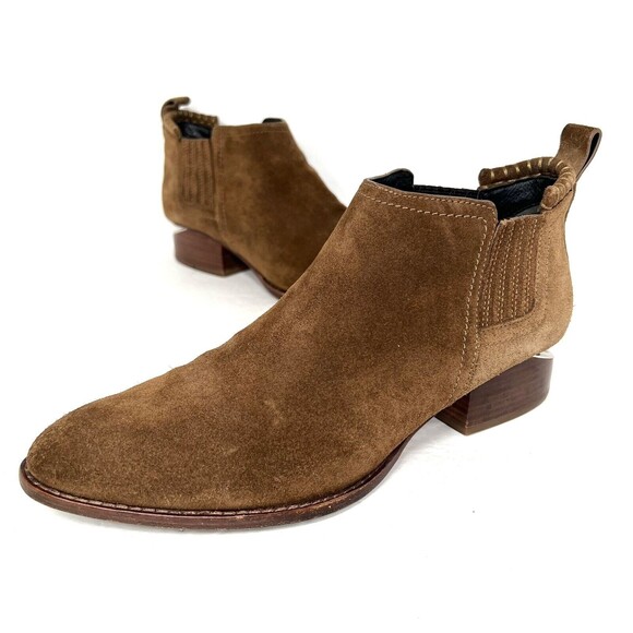 Alexander Wang Womens Kori Suede Ankle Boots Brown Size 38.5 - Picture 2 of 7